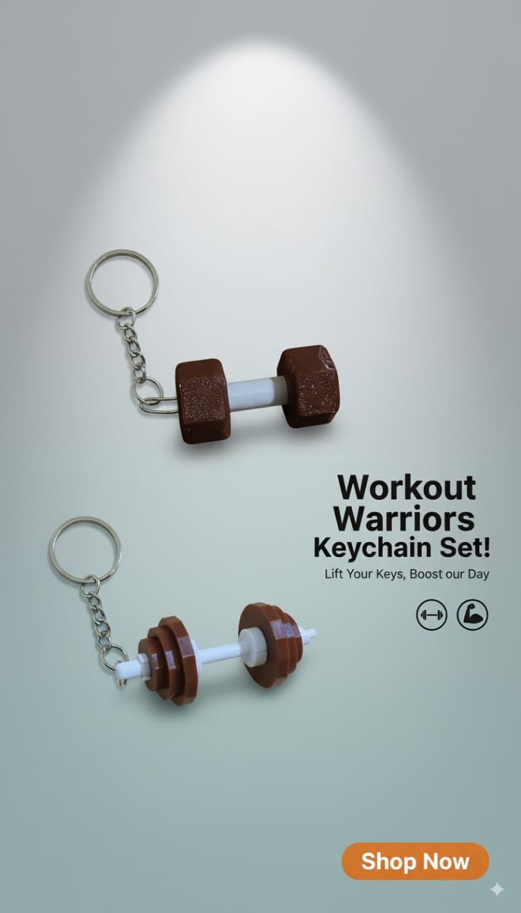Limited Stock! (Setof 4) A unique keychains for all Gym/Fitness Lovers