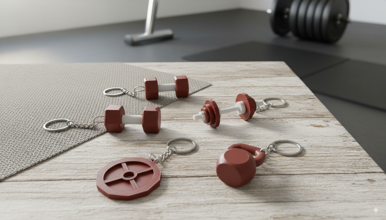 Limited Stock! (Setof 4) A unique keychains for all Gym/Fitness Lovers